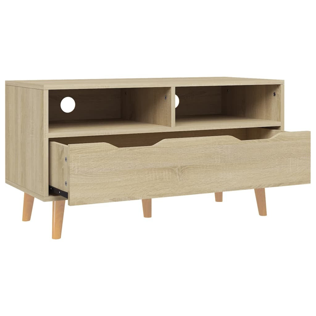 TV Stand Sonoma Oak 35.4"x15.7"x19.1" Engineered Wood