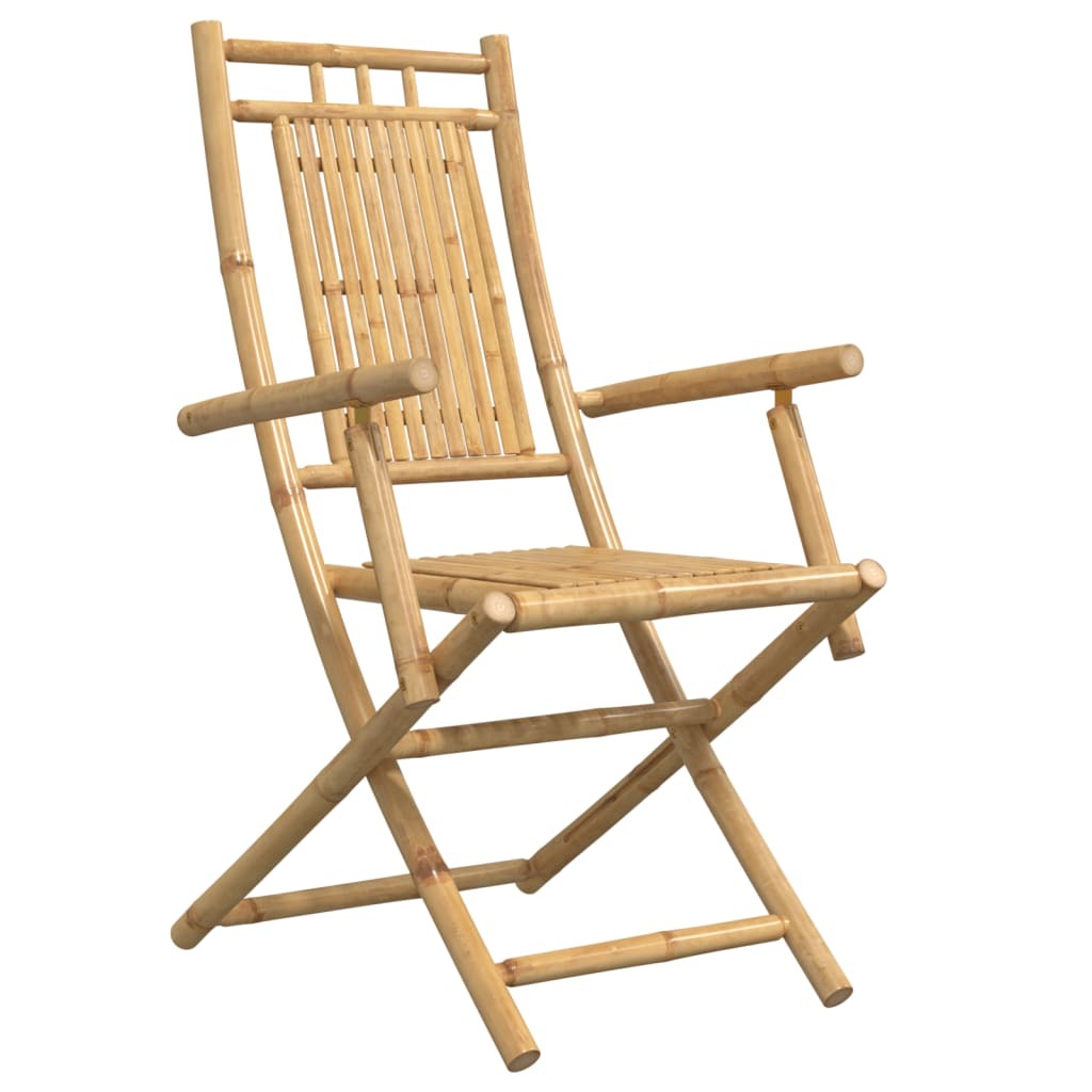 Folding Patio Chairs 4 pcs 20.9"x26"x39" Bamboo
