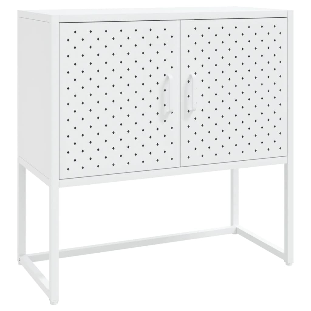 Sideboard White 29.5"x13.8"x29.5" Steel