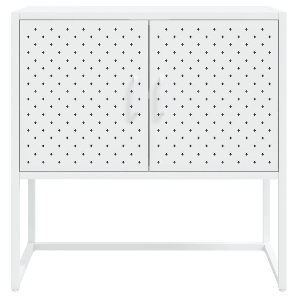 Sideboard White 29.5"x13.8"x29.5" Steel