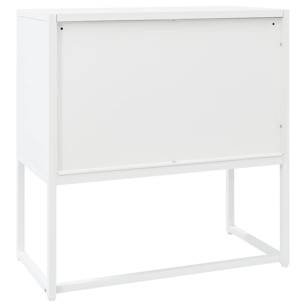 Sideboard White 29.5"x13.8"x29.5" Steel