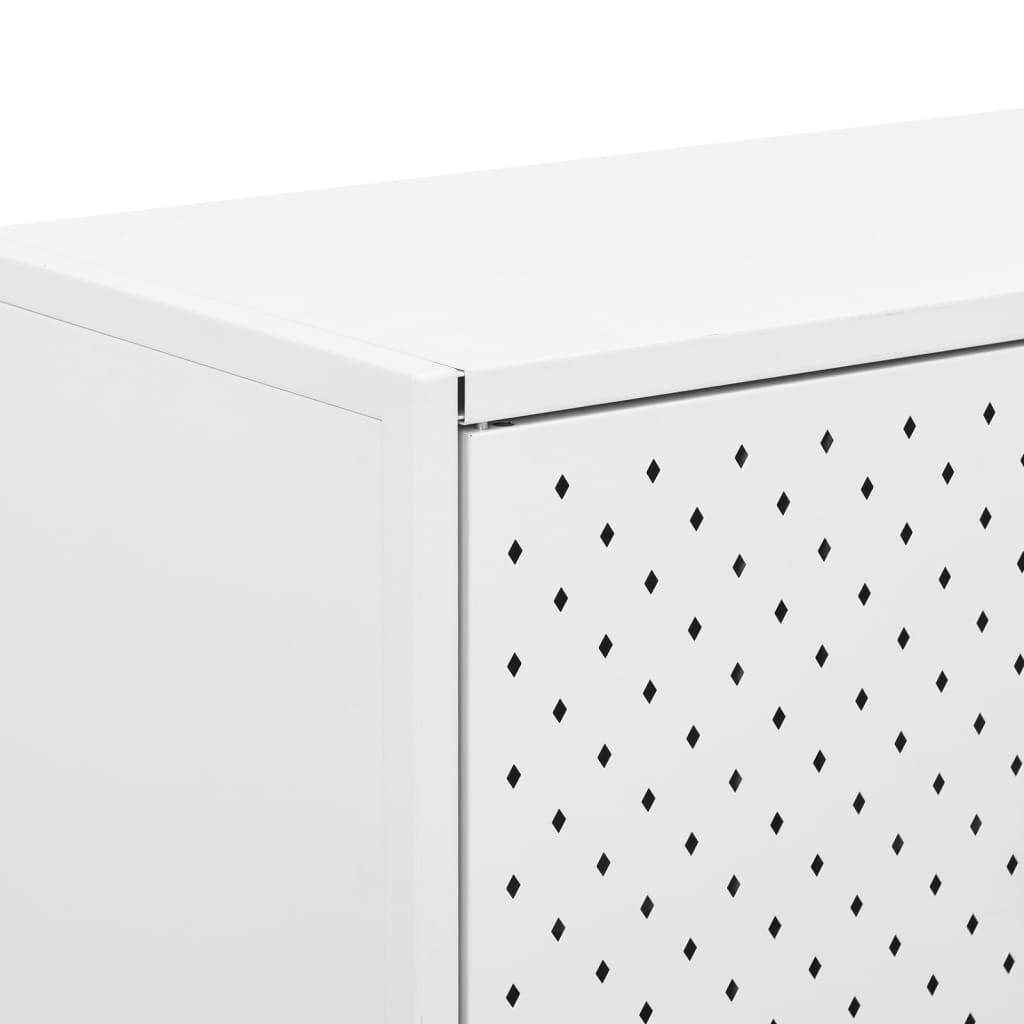 Sideboard White 29.5"x13.8"x29.5" Steel