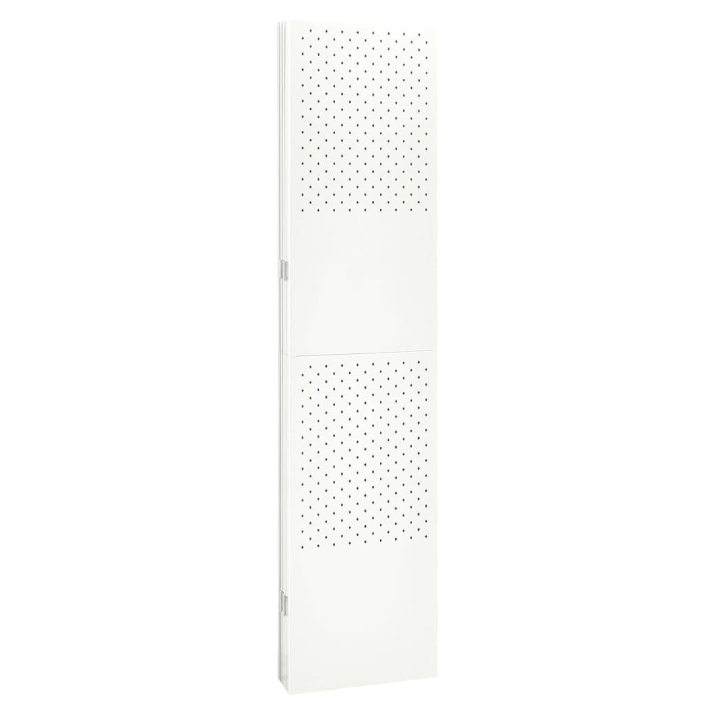 6-Panel Room Divider White 94.5"x70.9" Steel