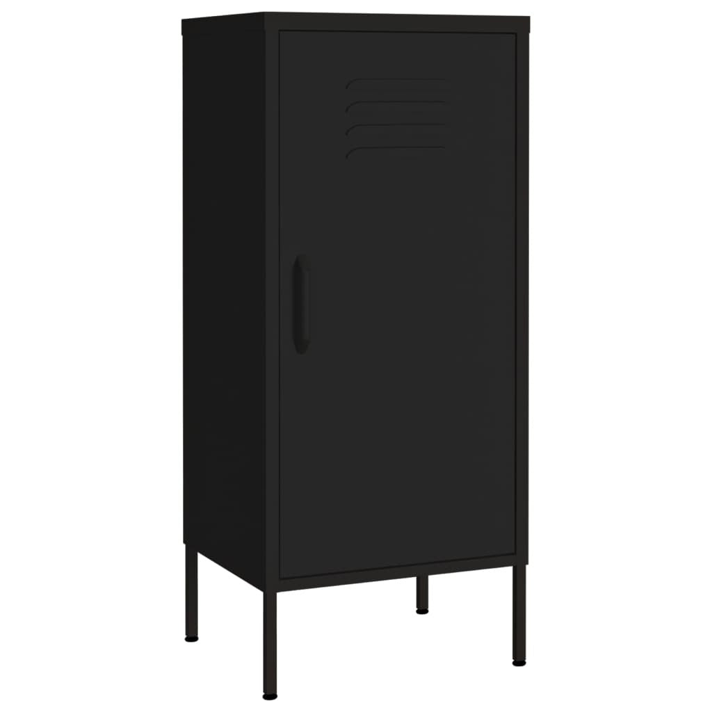Storage Cabinet Black 16.7"x13.8"x40" Steel