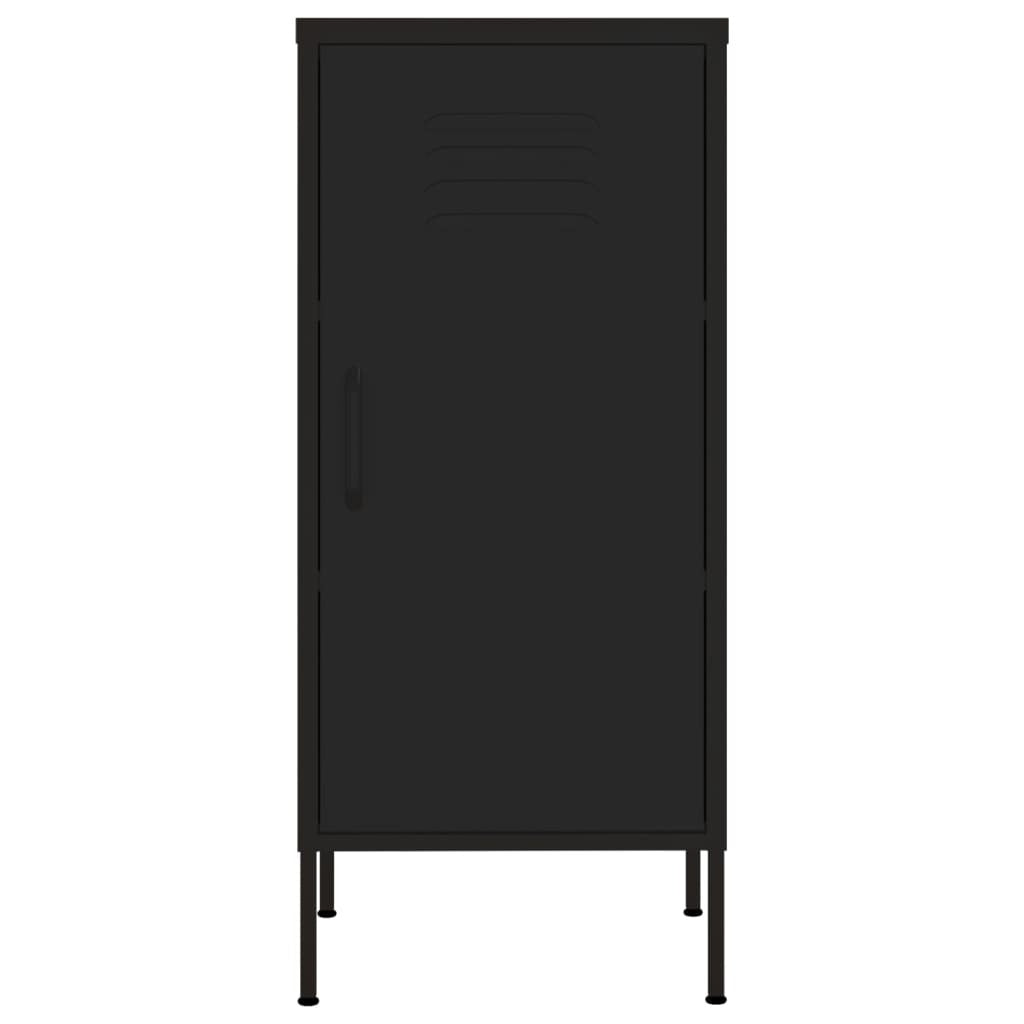 Storage Cabinet Black 16.7"x13.8"x40" Steel