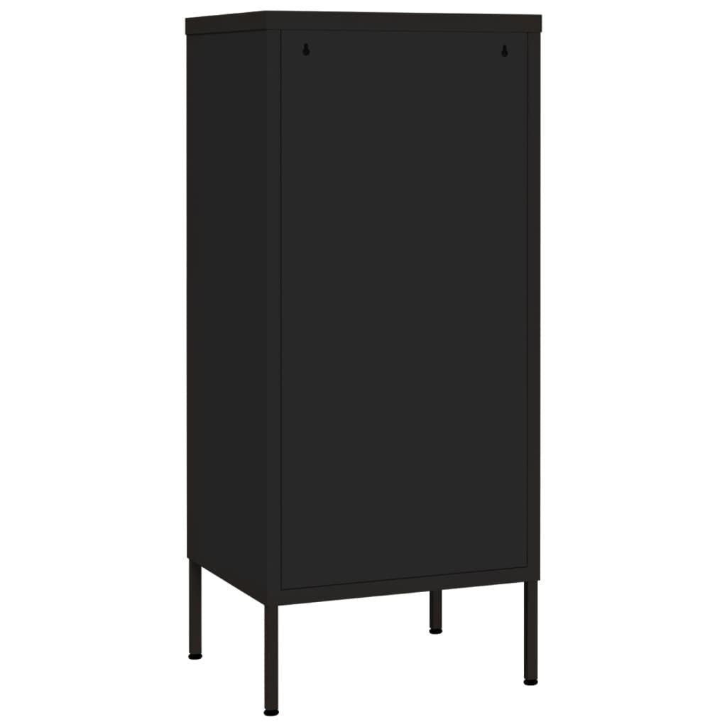 Storage Cabinet Black 16.7"x13.8"x40" Steel