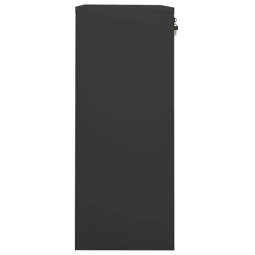 Office Cabinet Anthracite 35.4"x15.7"x40.2" Steel