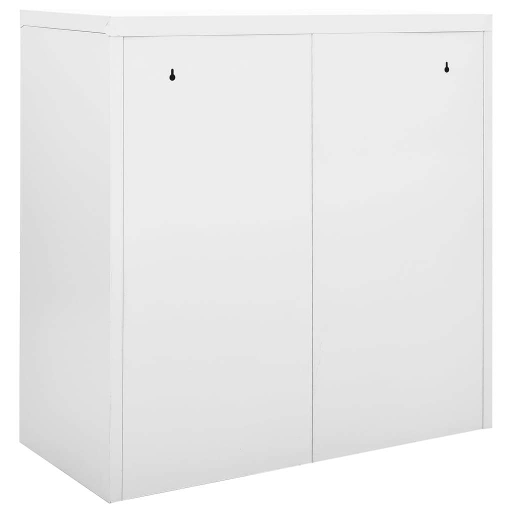 Sliding Door Cabinet Gray 35.4"x15.7"x35.4" Steel