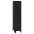 Locker Cabinet Black 15"x17.7"x70.9" Steel
