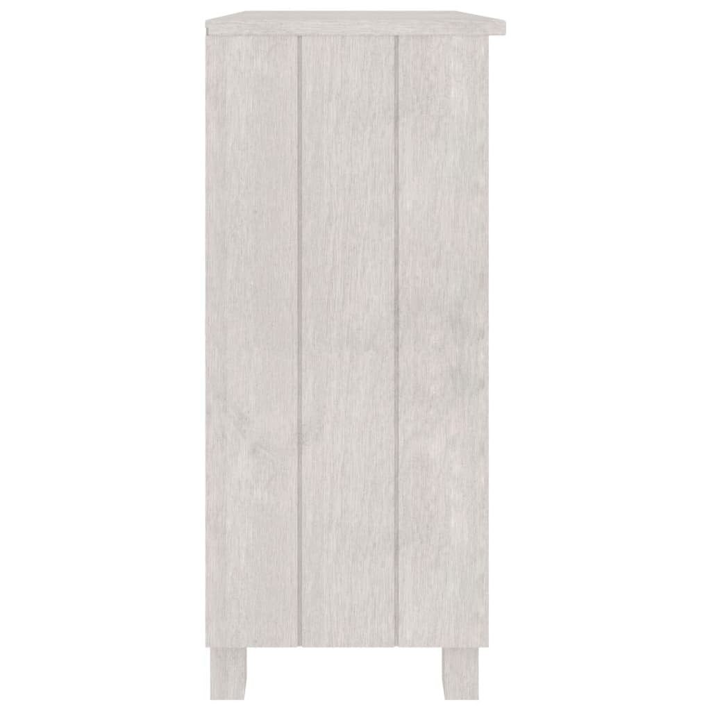 Sideboard HAMAR White 33.5"x13.8"x31.5" Solid Wood Pine