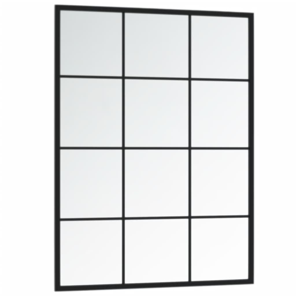 Wall Mirror Black 31.5"x23.6" Metal