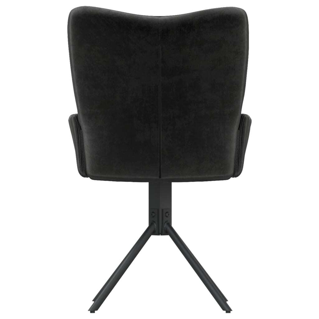 Swivel Dining Chairs 2 pcs Black Velvet