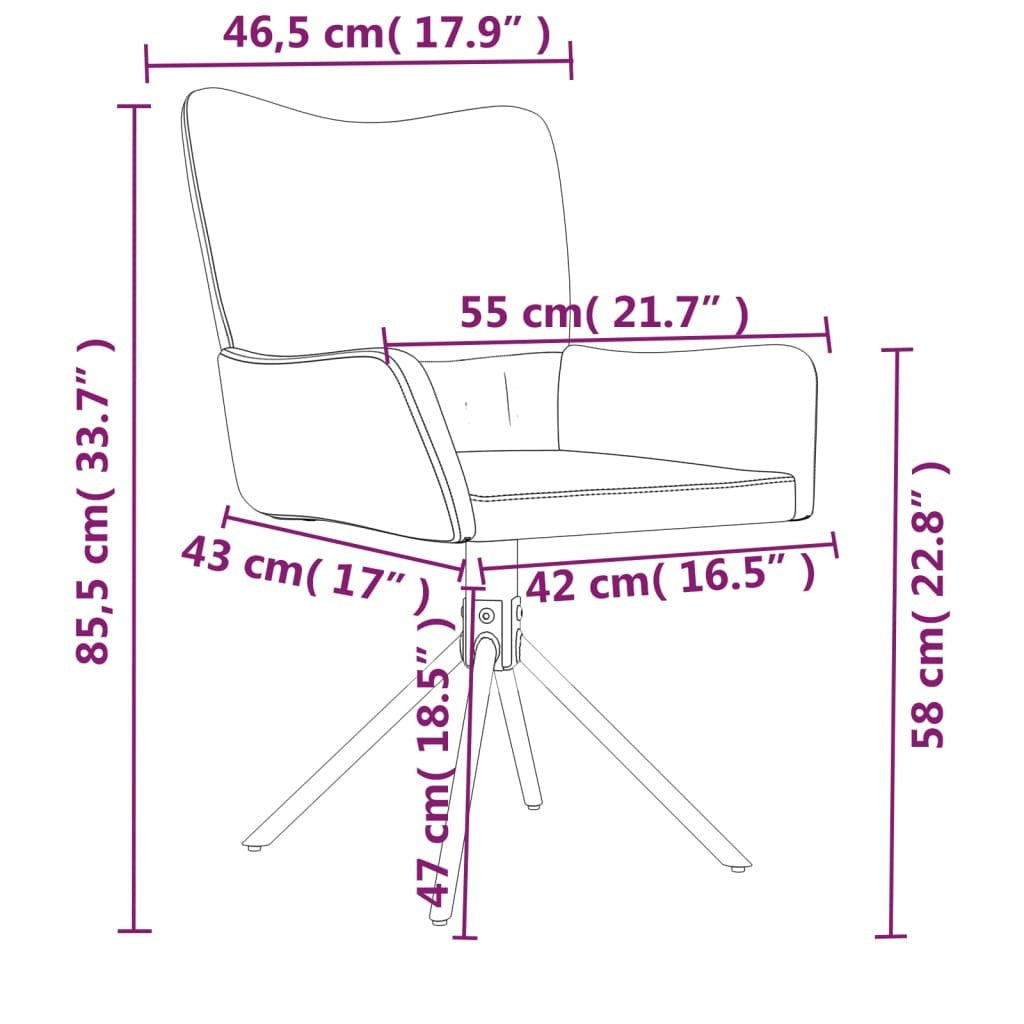Swivel Dining Chairs 2 pcs Black Velvet
