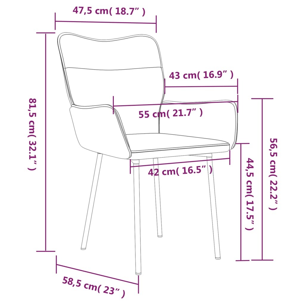 Dining Chairs 2 pcs Black Velvet