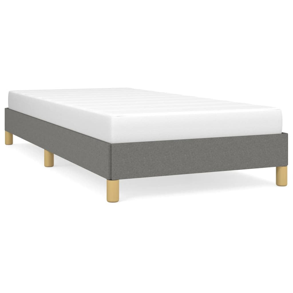 Bed Frame without Mattress Dark Gray 39.4"x79.9" Twin XL Fabric