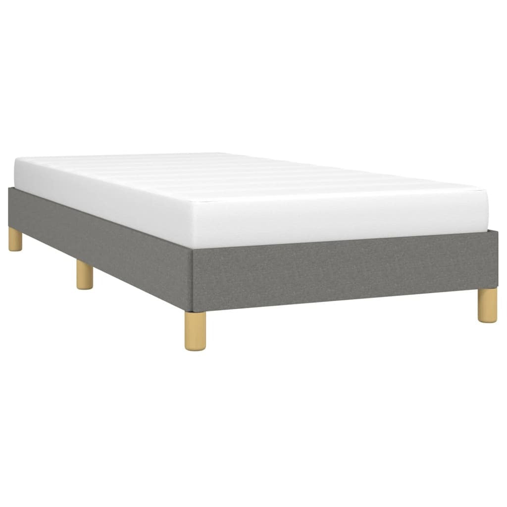 Bed Frame without Mattress Dark Gray 39.4"x79.9" Twin XL Fabric