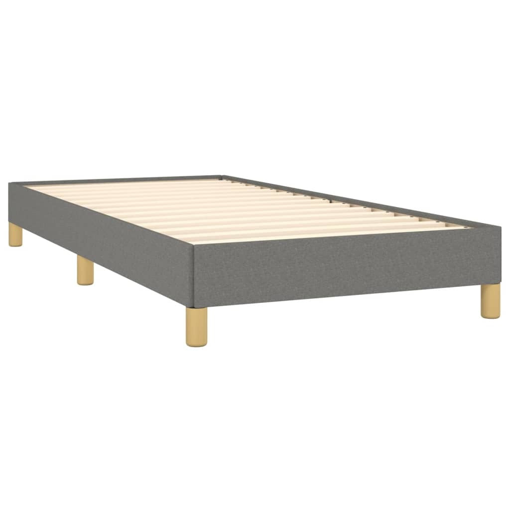 Bed Frame without Mattress Dark Gray 39.4"x79.9" Twin XL Fabric