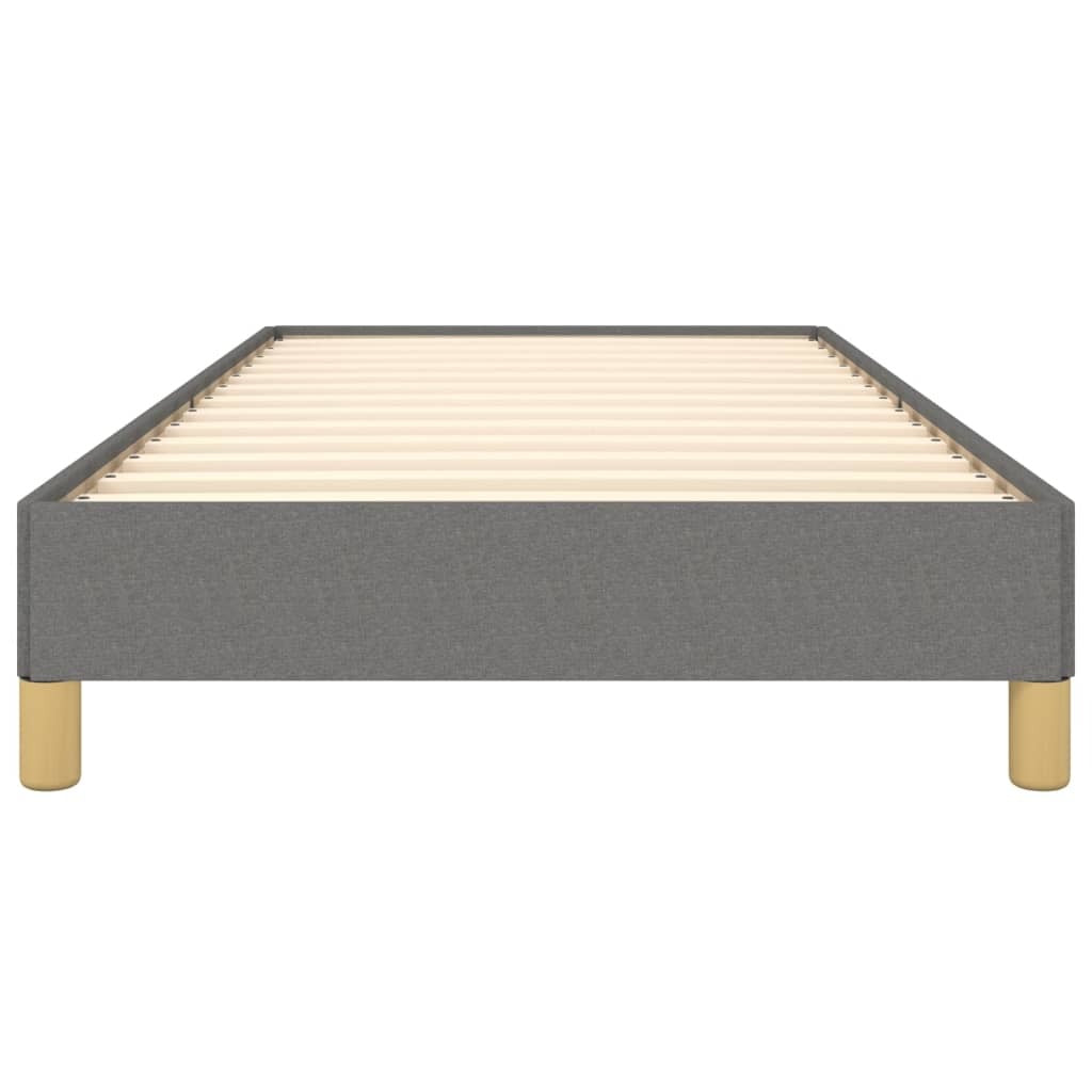 Bed Frame without Mattress Dark Gray 39.4"x79.9" Twin XL Fabric