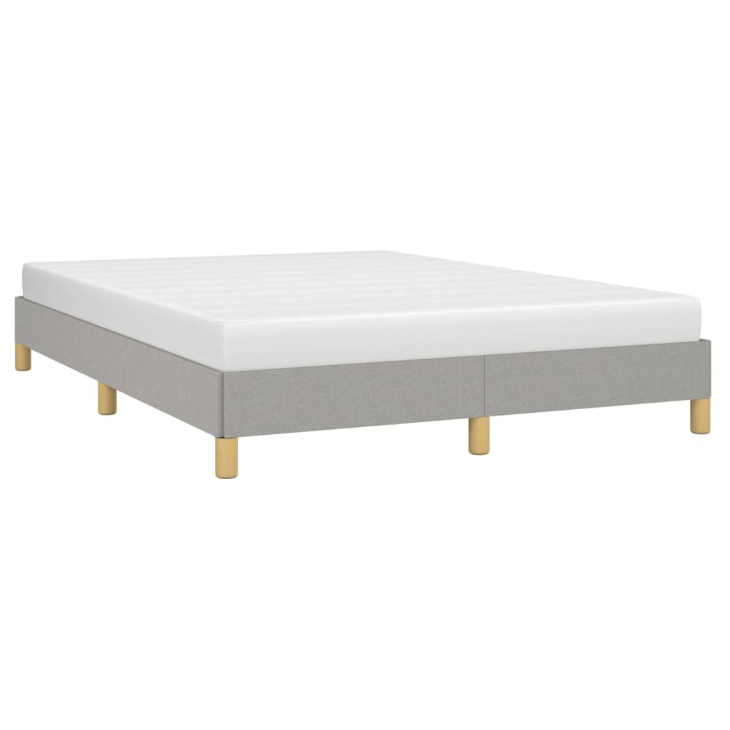 Bed Frame without Mattress Light Gray 59.8"x79.9" Queen Fabric