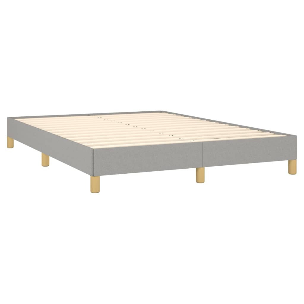 Bed Frame without Mattress Light Gray 59.8"x79.9" Queen Fabric