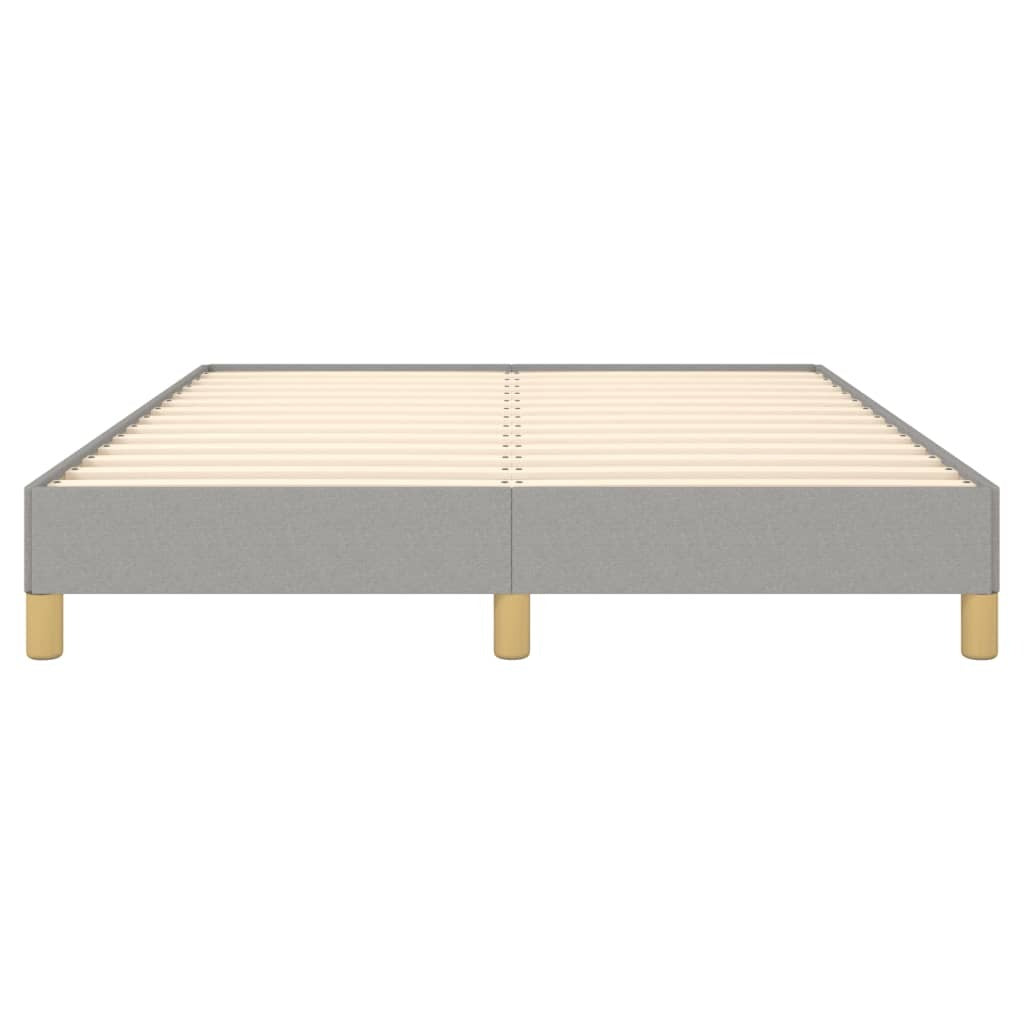 Bed Frame without Mattress Light Gray 59.8"x79.9" Queen Fabric
