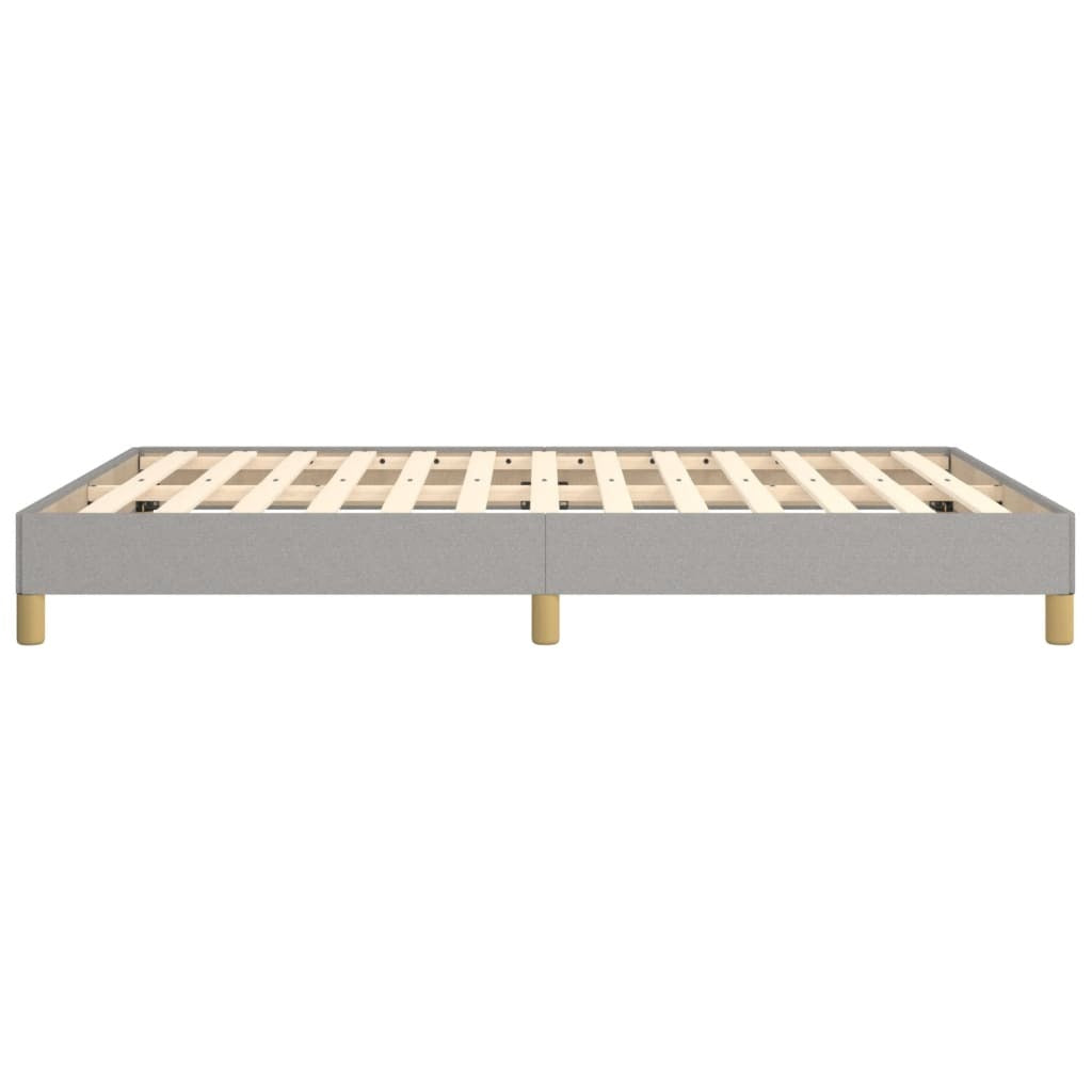 Bed Frame without Mattress Light Gray 59.8"x79.9" Queen Fabric