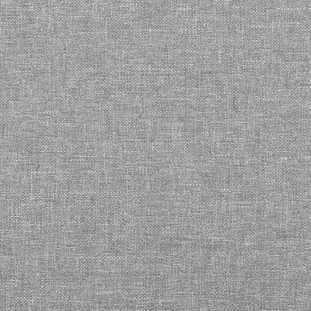 Bed Frame without Mattress Light Gray 59.8"x79.9" Queen Fabric