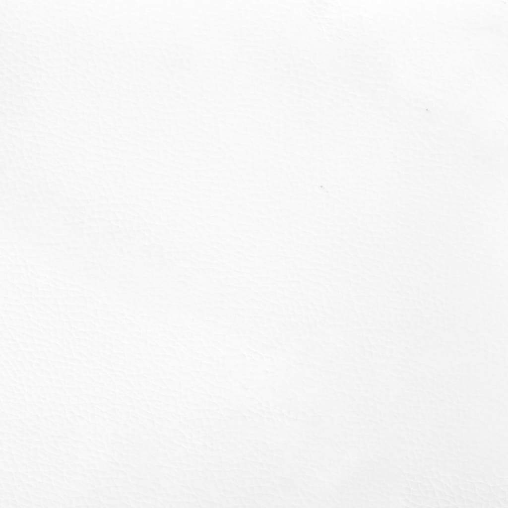 Bed Frame without Mattress White 53.9"x74.8" Full Faux Leather