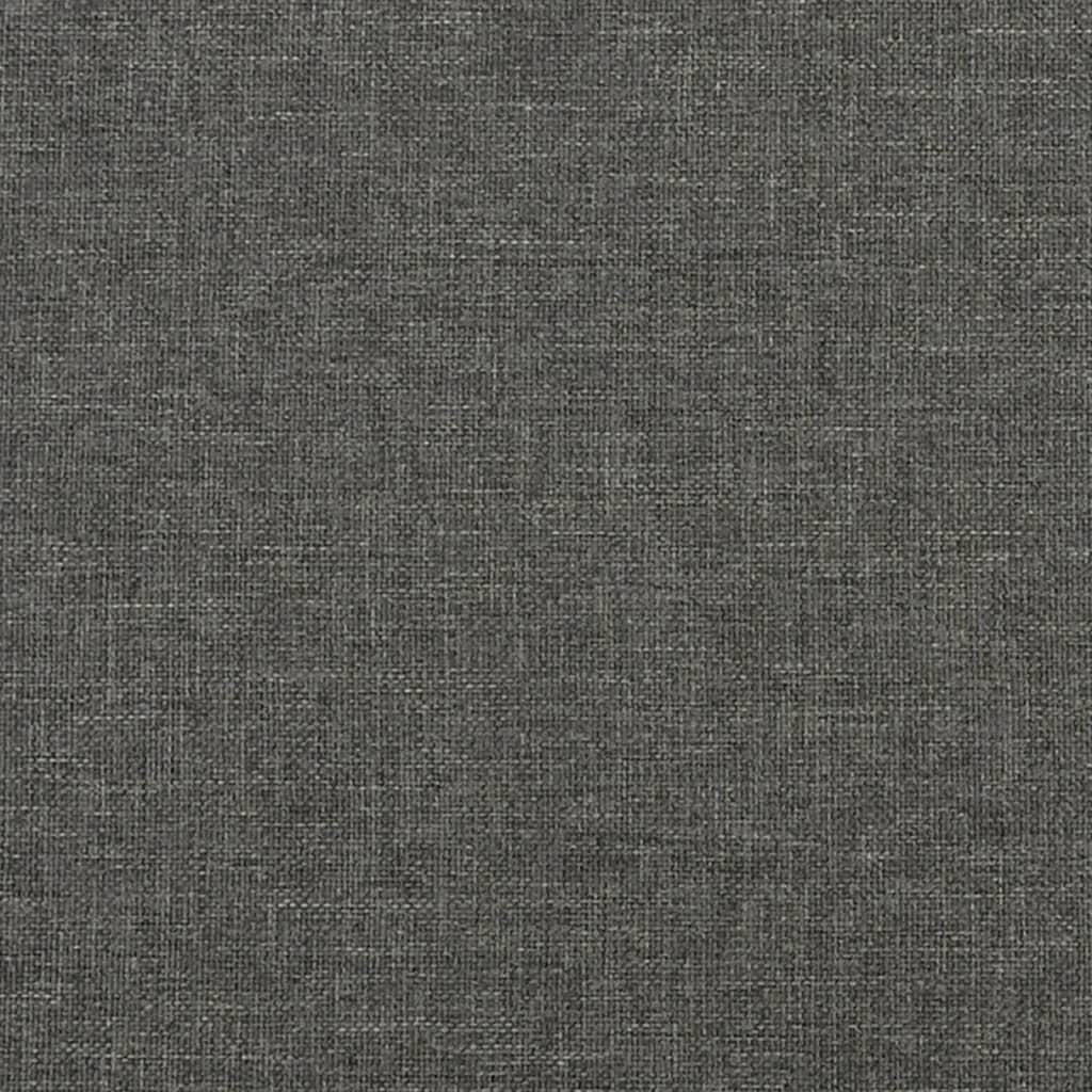 Bed Frame without Mattress Dark Gray Twin XL Fabric