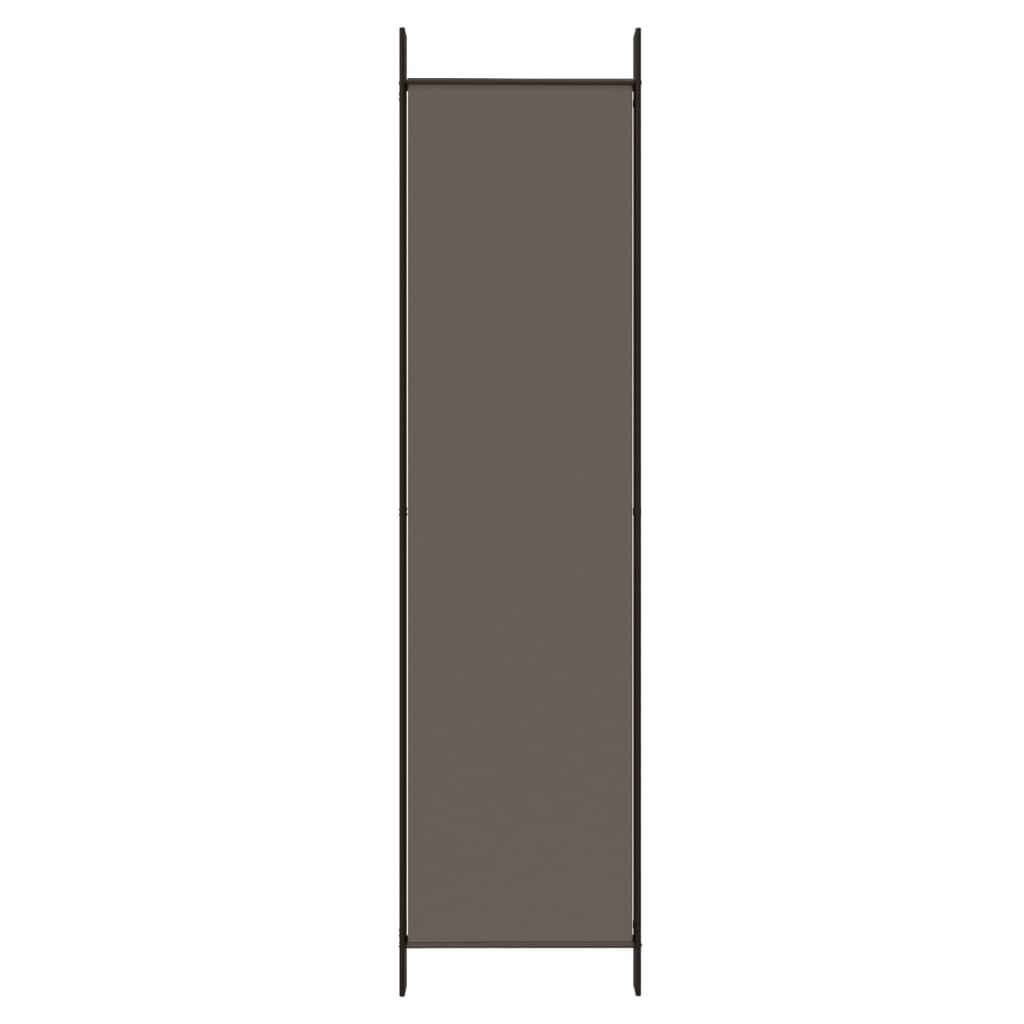 5-Panel Room Divider Anthracite 98.4"x78.7" Fabric