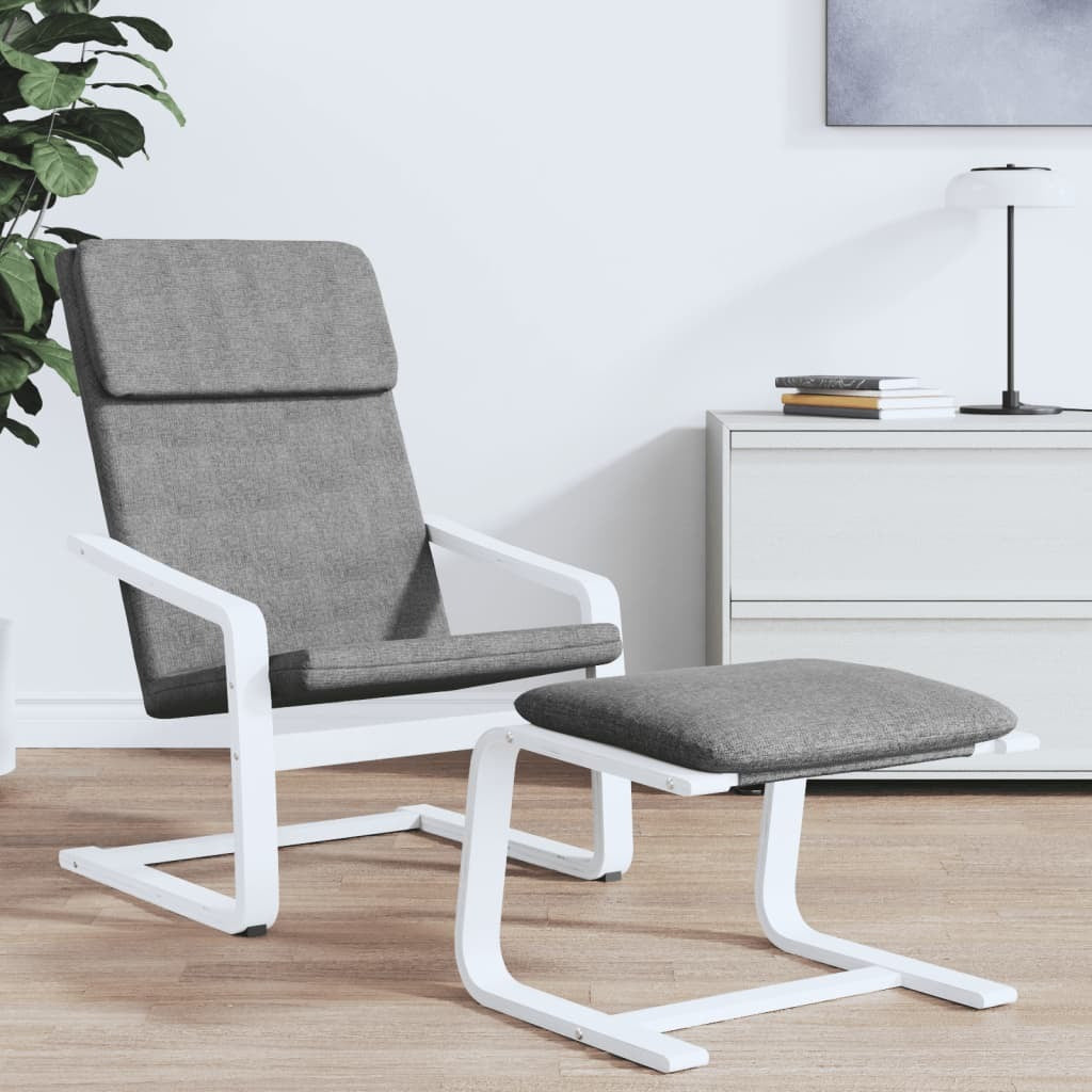 Relaxing Chair Dark Gray Fabric
