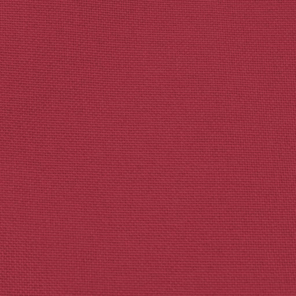 Tub Chair with Footstool Wine Red Fabric
