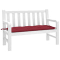 Garden Bench Cushion Wine Red 47.2"x19.7"x2.8" Oxford Fabric