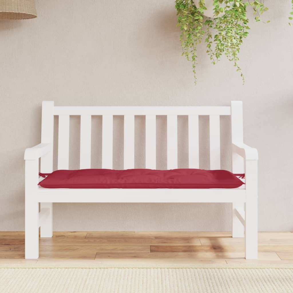 Garden Bench Cushion Wine Red 47.2"x19.7"x2.8" Oxford Fabric
