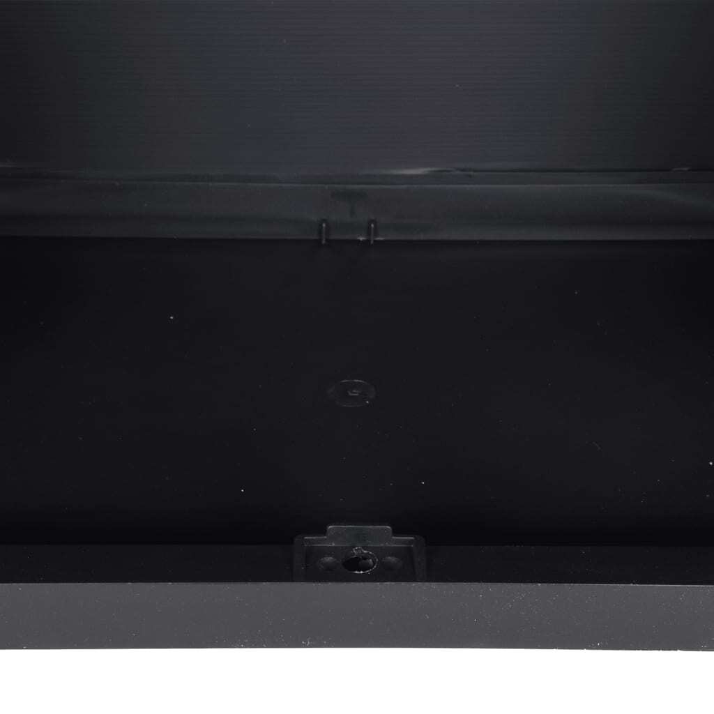 Outdoor Storage Cabinet Gray and Black 38.2"x14.6"x33.5" PP