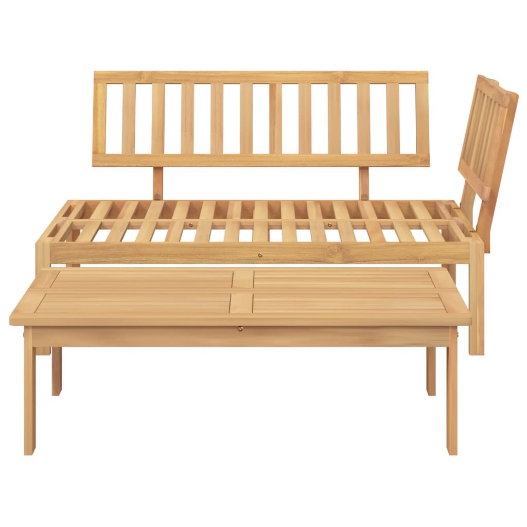 Patio Pallet Sofa Set 2 pcs Solid Wood Acacia