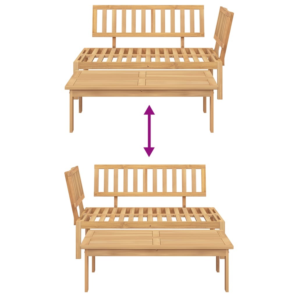 Patio Pallet Sofa Set 2 pcs Solid Wood Acacia