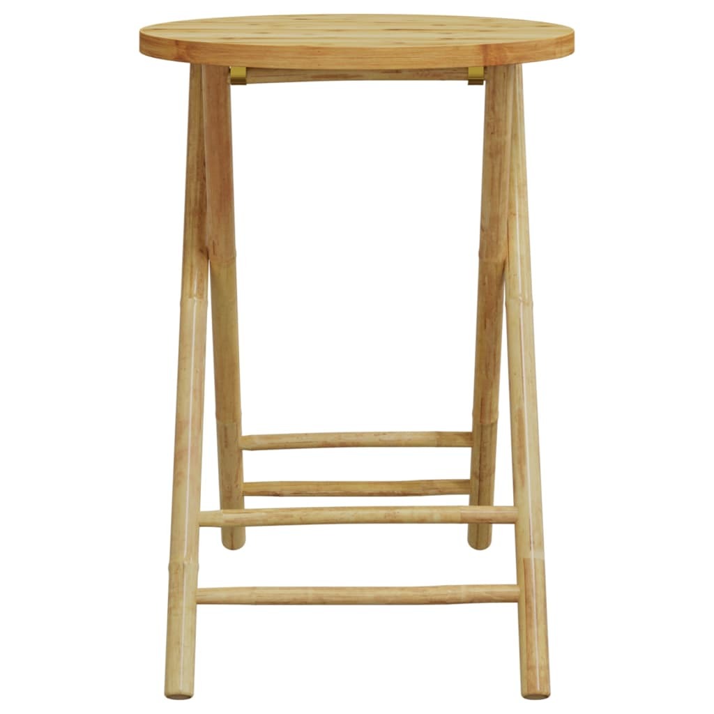 Folding Patio Table 21.7"x29.5" Bamboo