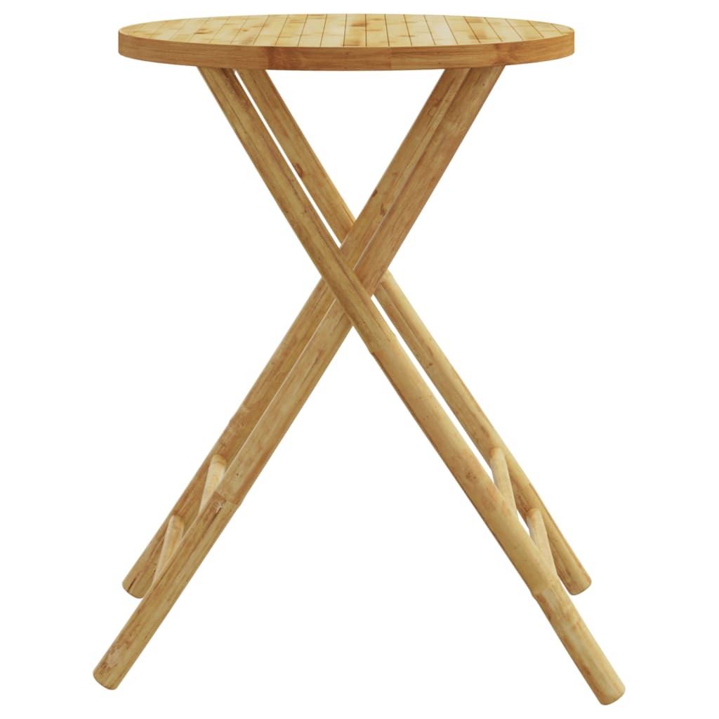 Folding Patio Table 21.7"x29.5" Bamboo
