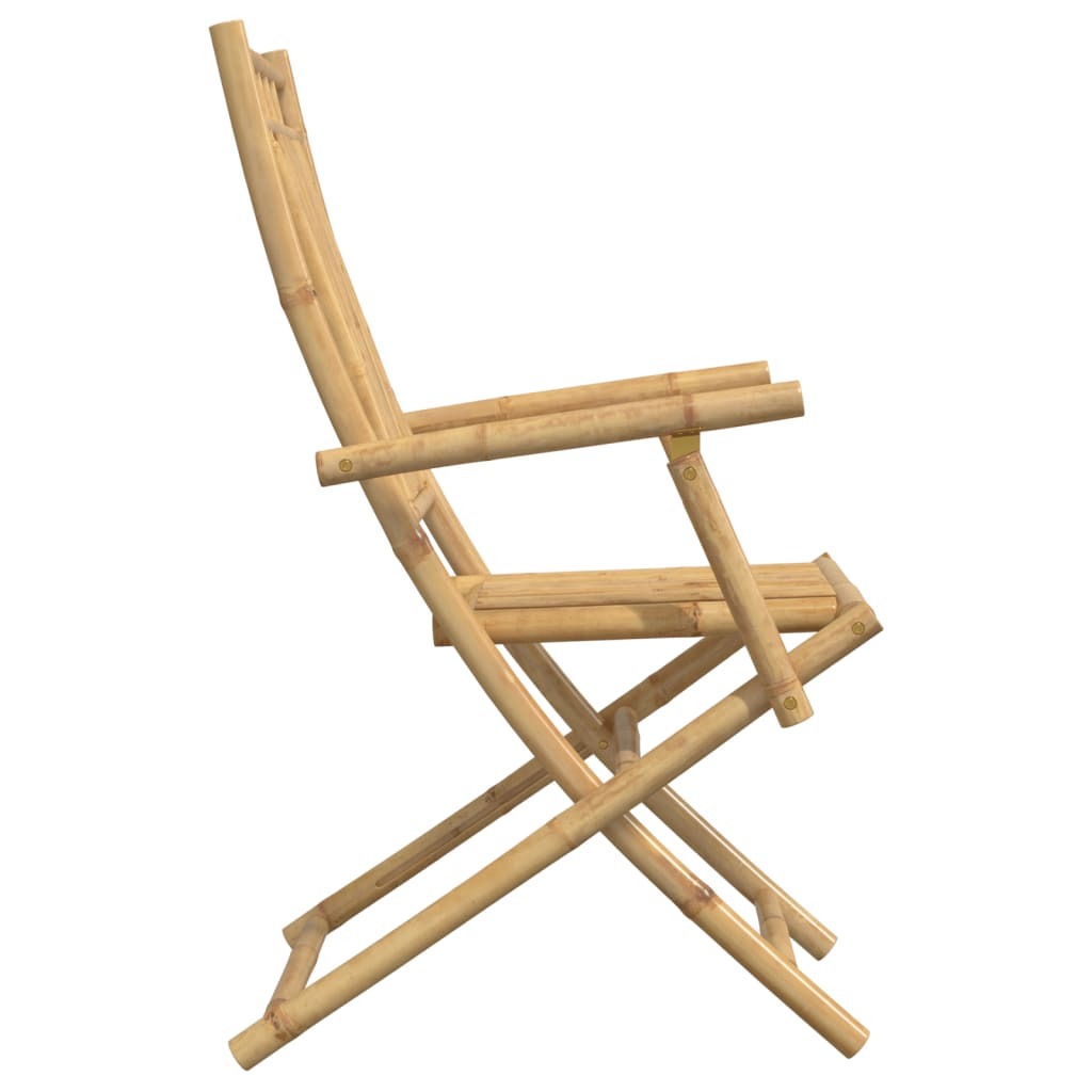 Folding Patio Chairs 2 pcs 20.9"x26"x39" Bamboo