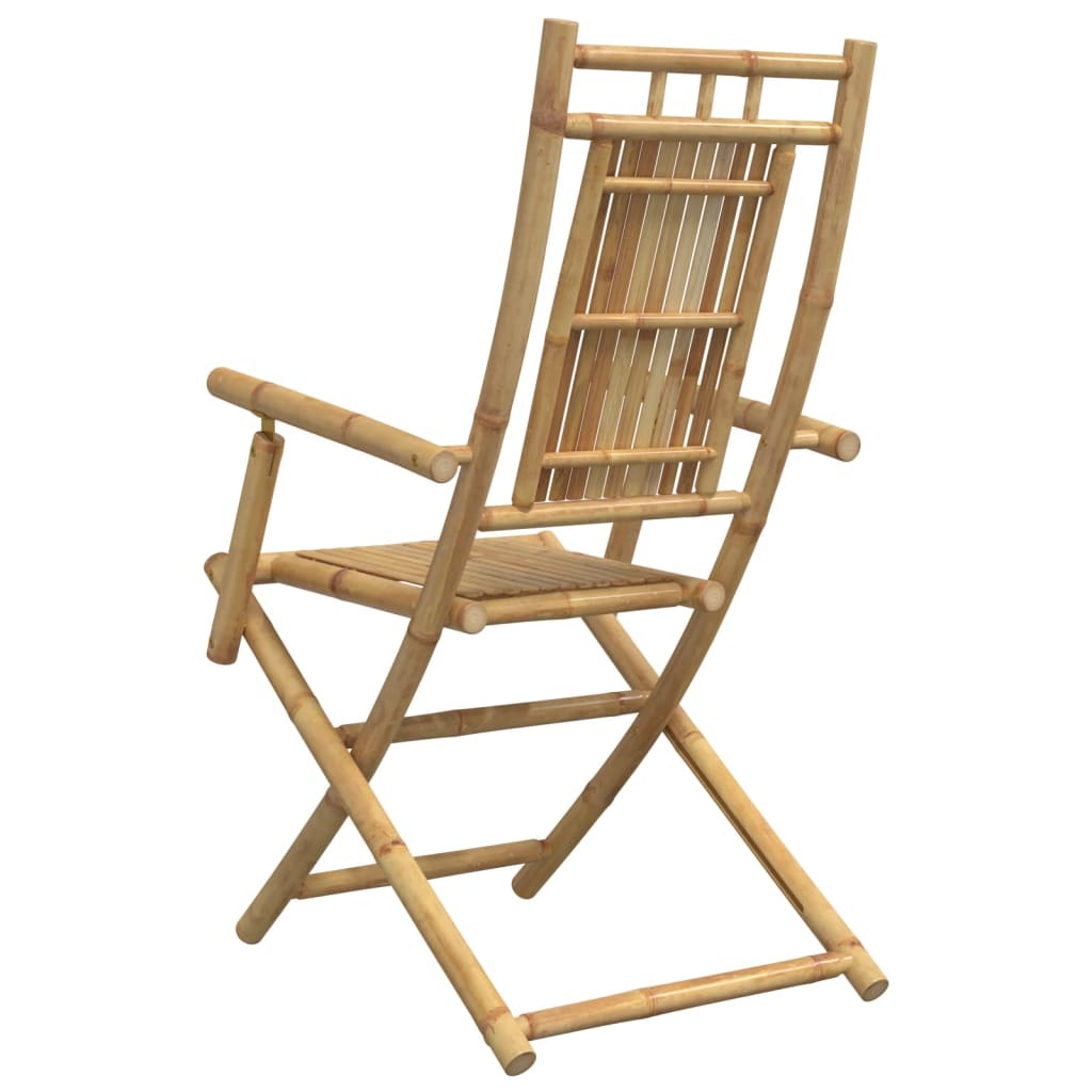 Folding Patio Chairs 2 pcs 20.9"x26"x39" Bamboo