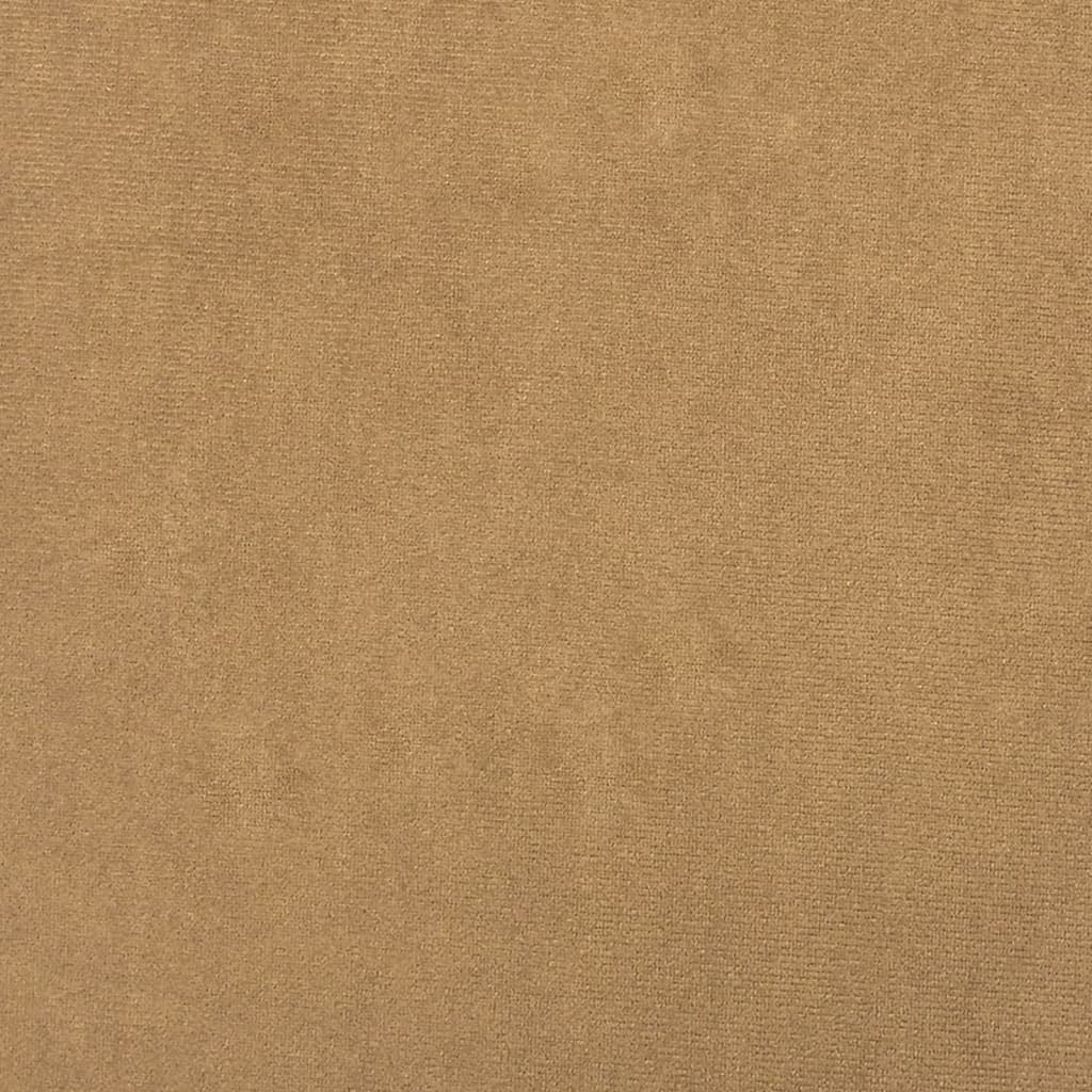 Sofa 2-Seater Brown Faux Suede Leather