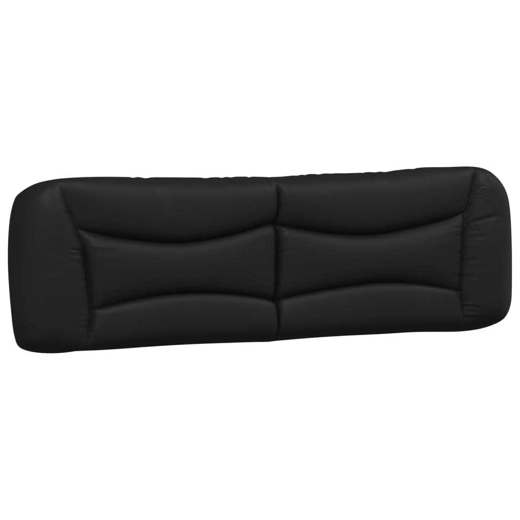 Headboard Cushion "Hvar" Black 72" Faux Leather