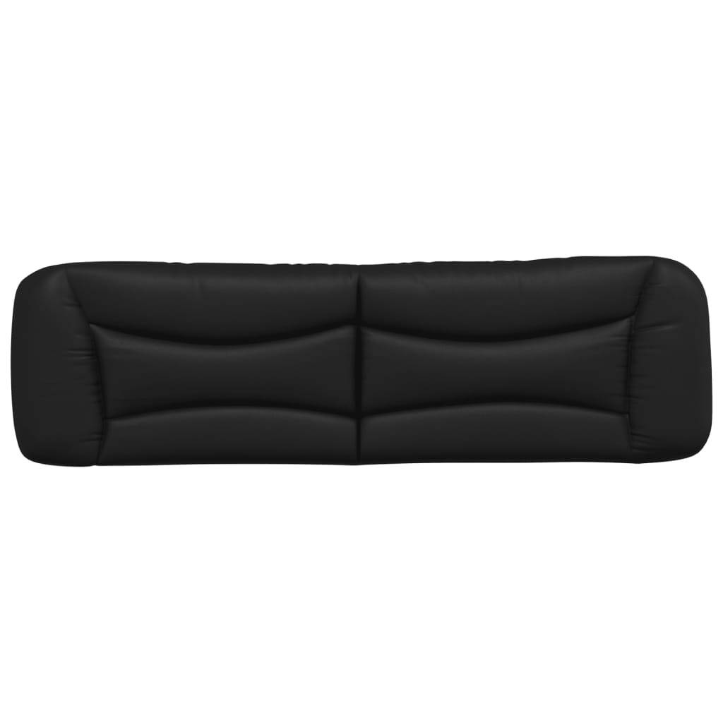 Headboard Cushion "Hvar" Black 72" Faux Leather