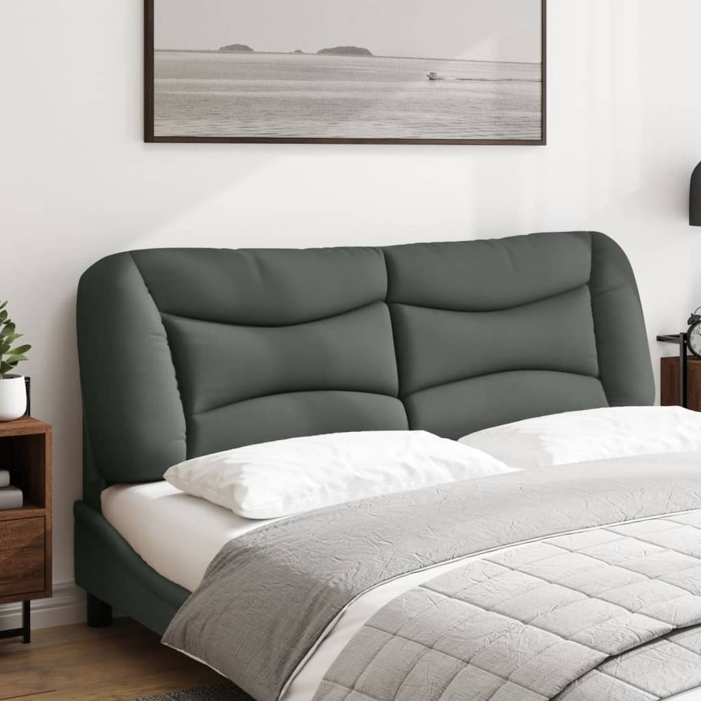 Headboard Cushion "Hvar" Dark Gray 59.8" Fabric