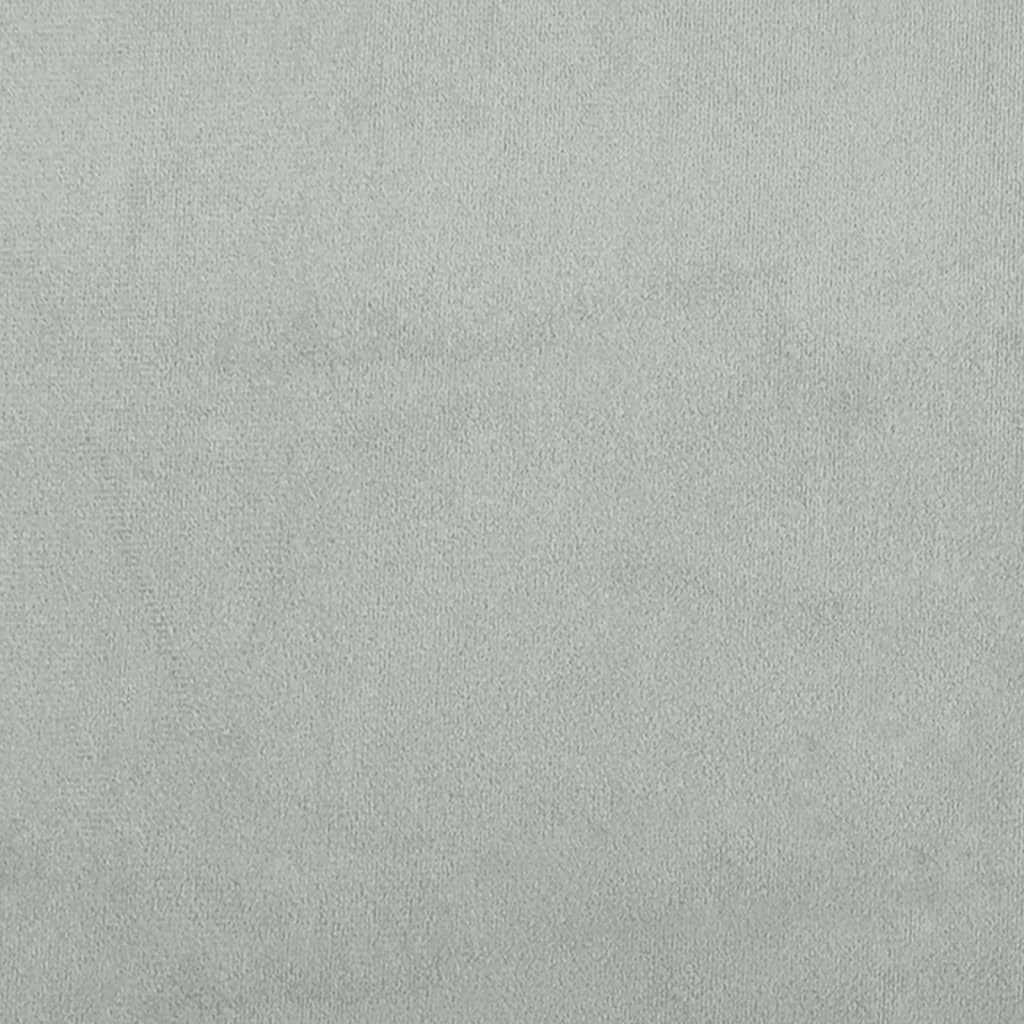 Headboard Cushion Light Gray 59.8" Velvet
