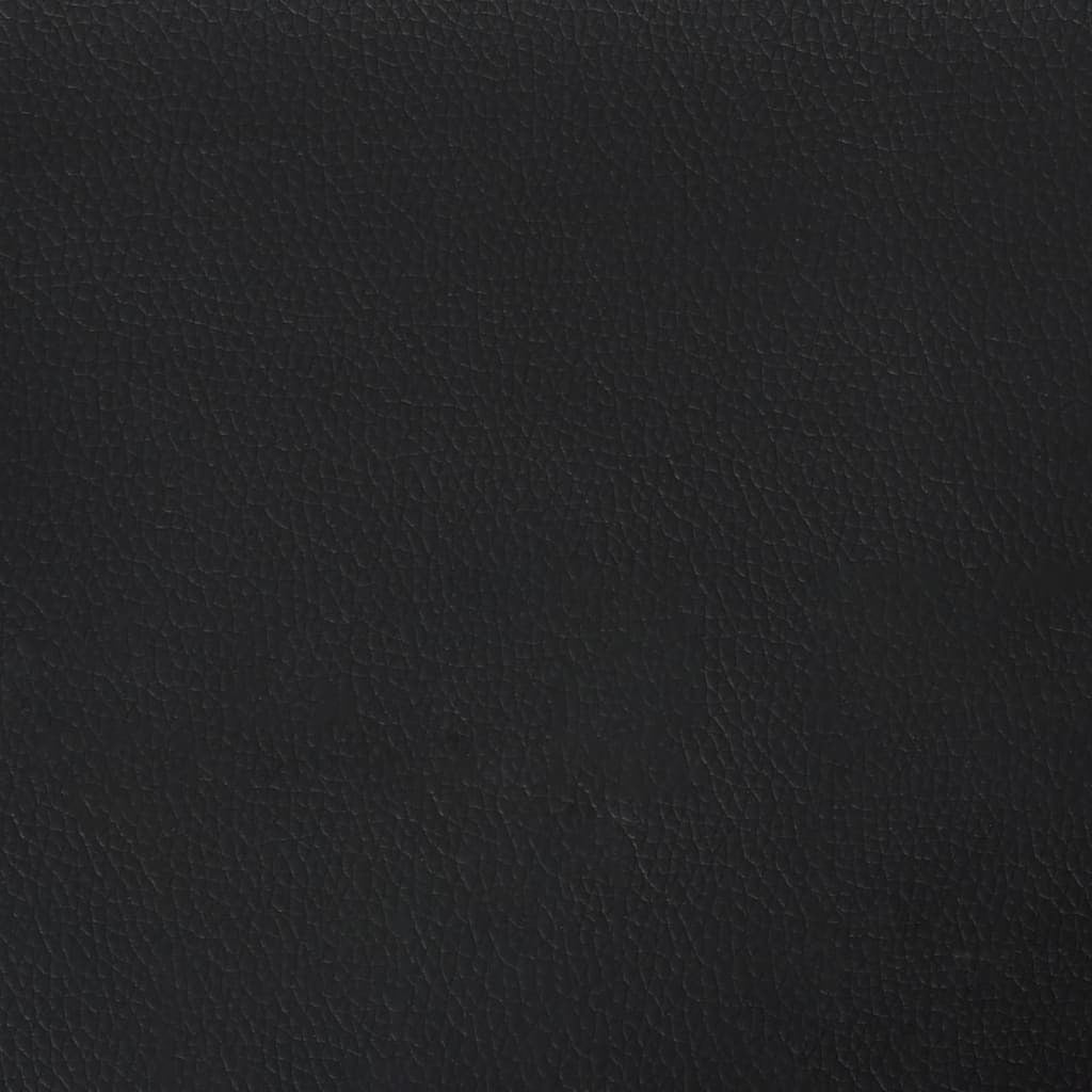 Headboard Cushion "Viana" Black and White 53.9" Faux Leather