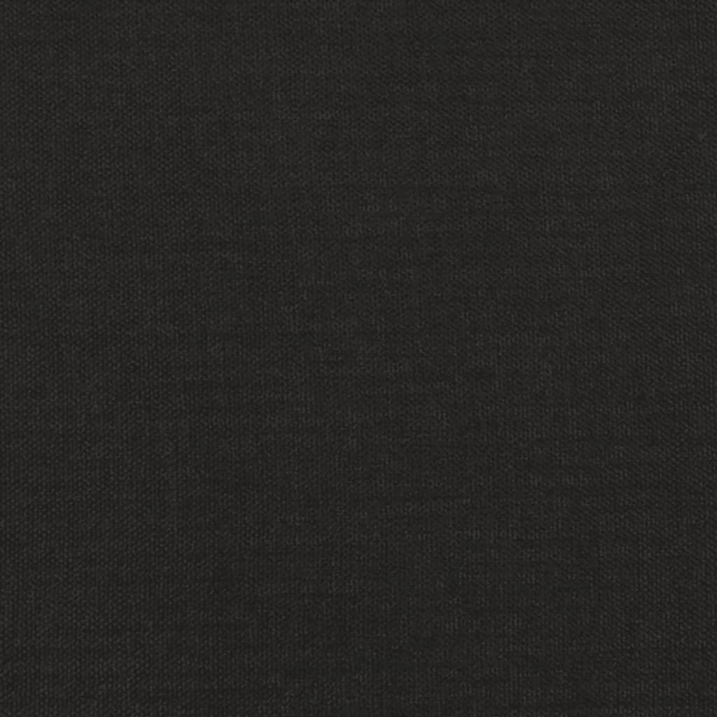 2-Seater Sofa Bed Black Fabric