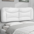 Headboard Cushion "Hvar" White 53.9" Faux Leather