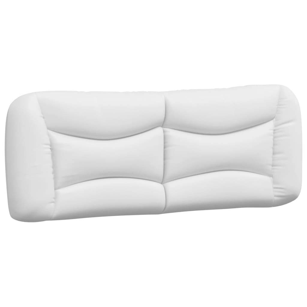 Headboard Cushion "Hvar" White 53.9" Faux Leather